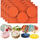 Funshowcase Moldes de silicona para dulces de disco redondo