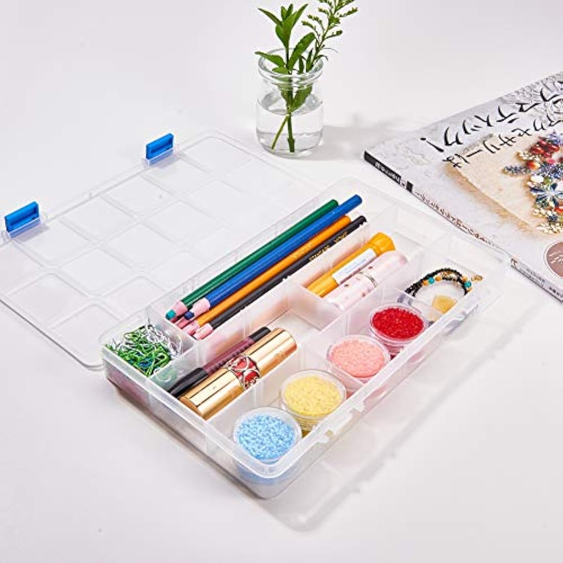 Benecreat - Caja de divisores de joyería de tamaño mixto
