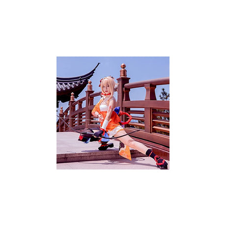 Disfraz Anime Keqing y Amber de Genshin Impact talla S