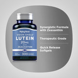 Suplemento de Luteína y Zeaxantina Piping Rock 20 mg 300 Pieles