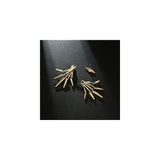 Aretes  elegantes de cristal con diseño de lágrima