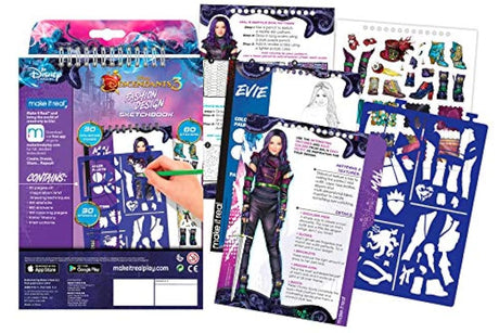 Libro de dibujo para colorear de Descendants 3 de Disney.