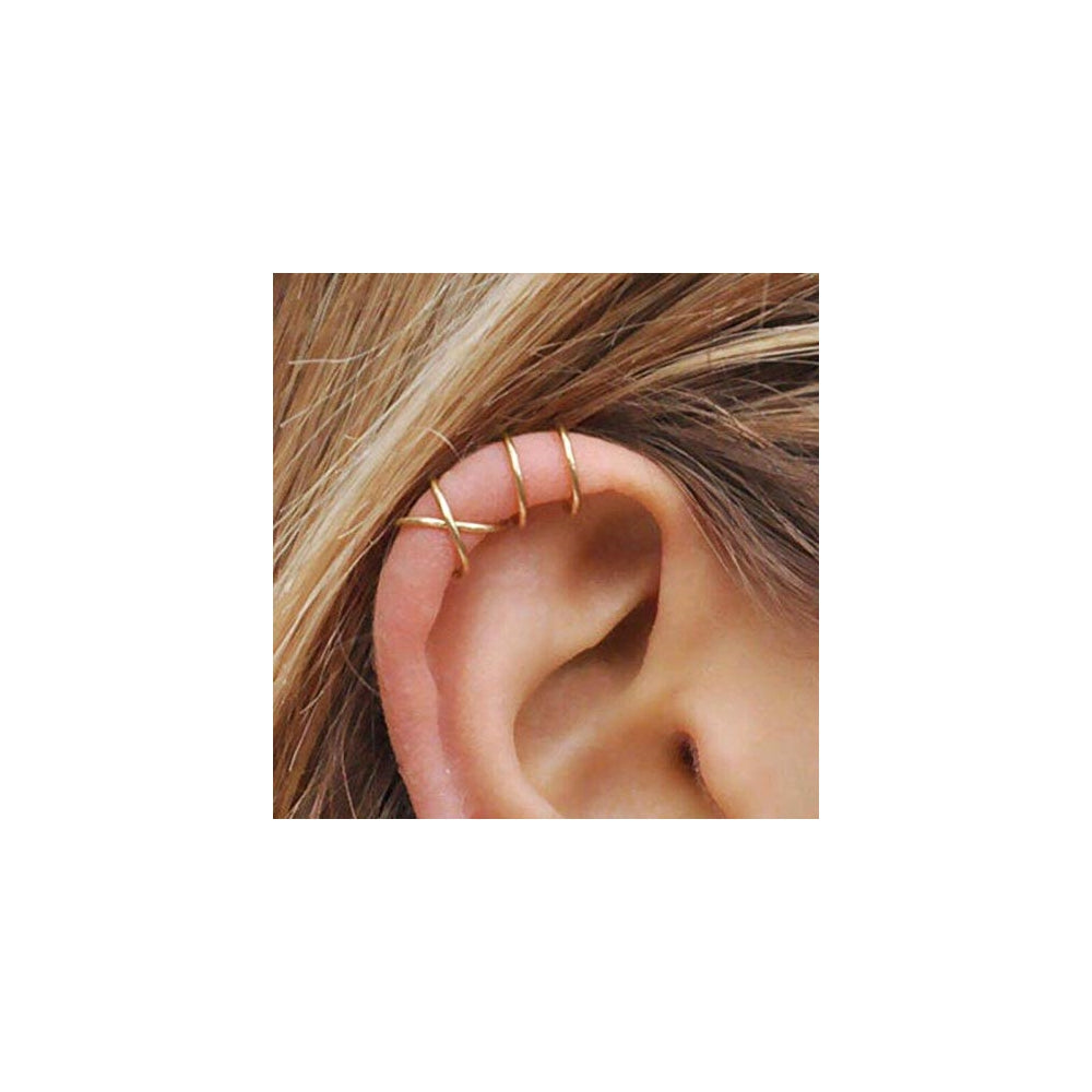 Aretes de acero inoxidable a presión para mujer 8 pares