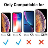 OTOFLY Funda de goma de gel de silicona líquida a prueba de golpes para iPhone Xs/iPhone X, antiarañazos y huellas dactilares, compatible con iPhone X/iPhone Xs de 5.8 pulgadas (2018), color blanco