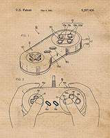 Impresiones de carteles vintage de patentes de Nintendo