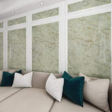 Papel pintado en vinilo tipo mármol verde (15.75 x 472)