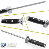 DALSTRONG - Caña de acero para afilar cuchillos de 10.0 in -