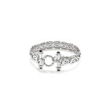 Pulseras y tobilleras bizantina de plata ley con ónix negro