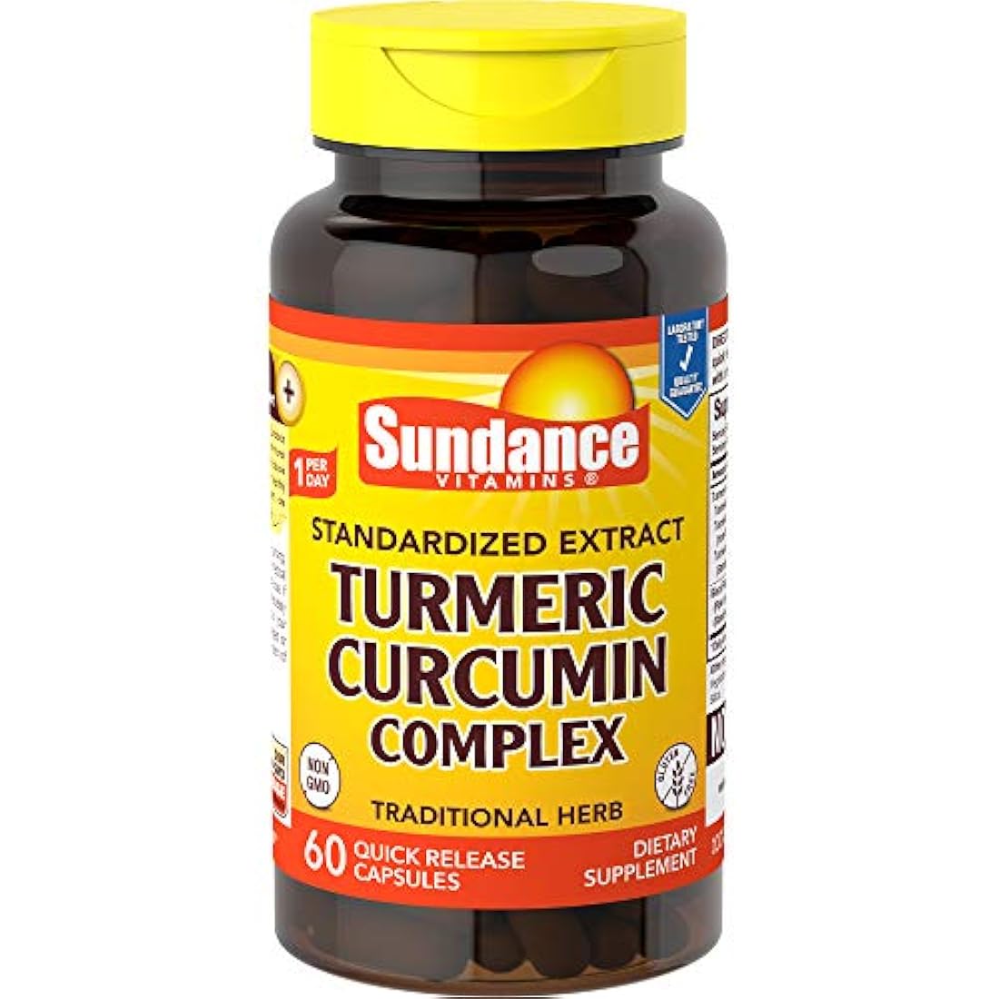 Tabletas Sundance Cúrcuma Curcumina Complejo, 60 Count