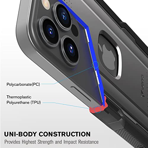 Vena vArmor - Funda resistente compatible con Apple iPhone 13 Pro Max (6.7 pulgadas), (compatible con MagSafe, protección contra caídas de grado militar) funda resistente con soporte