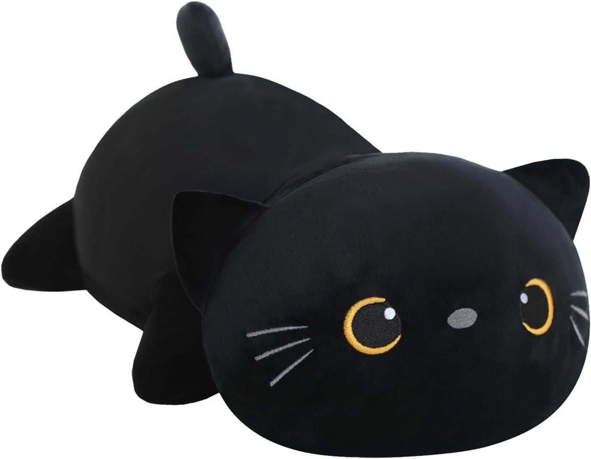 Plush gato negro pesado SQEQE, anti-ansiedad, 9.8 pulgadas