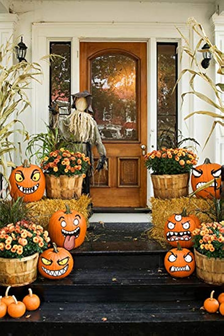 XJF calabaza de Halloween Kit de decoración pegatinas