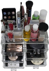 Cosméticos acrílicos transparentes