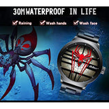 Reloj de pulsera estilo casual con diseño de Spider Man