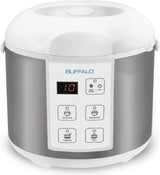 Olla arrocera Buffalo, acero inoxidable, 10 tazas, eléctrica