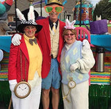 Conjunto de disfraz de conejo blanco, sombrero