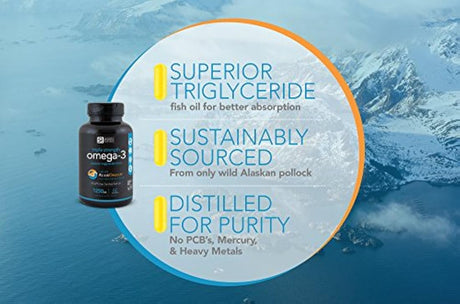 Omega-3 - Aceite de pescado salvaje de Alaska