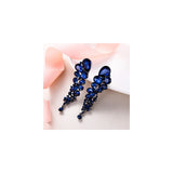 Aretes de clip para mujer de cristales austríacos