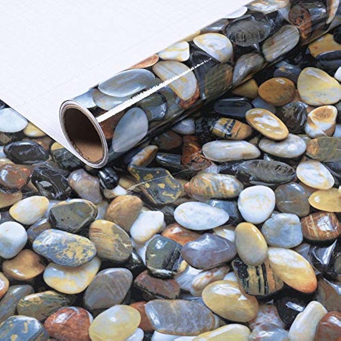Papel pintado adhesivo de vinilo tipo mármol (15.0 x 31.1)