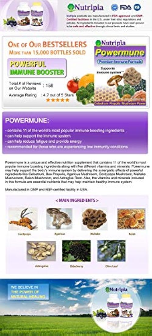 powermune inmune Booster apoyo inmunitario Formula 150 Cáp