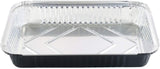 KitchenDance - Sartén oblonga desechable de aluminio de colores, moldes