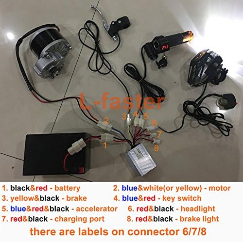 Kit de Conversión Eléctrica 24V36V 250W para Bicicleta Normal