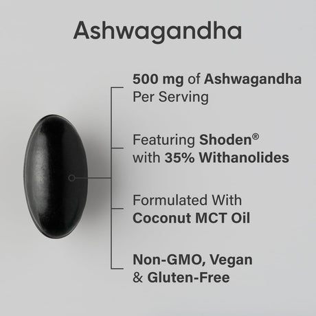 Softgels de Ashwagandha Sports Research - Relajación y Sueño 60u