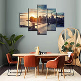 United States Cityscape - Pintura sobre lienzo (5 piezas)
