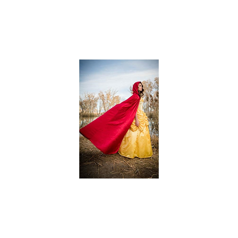 Disfraces de Capa de terciopelo con capucha roja talla única