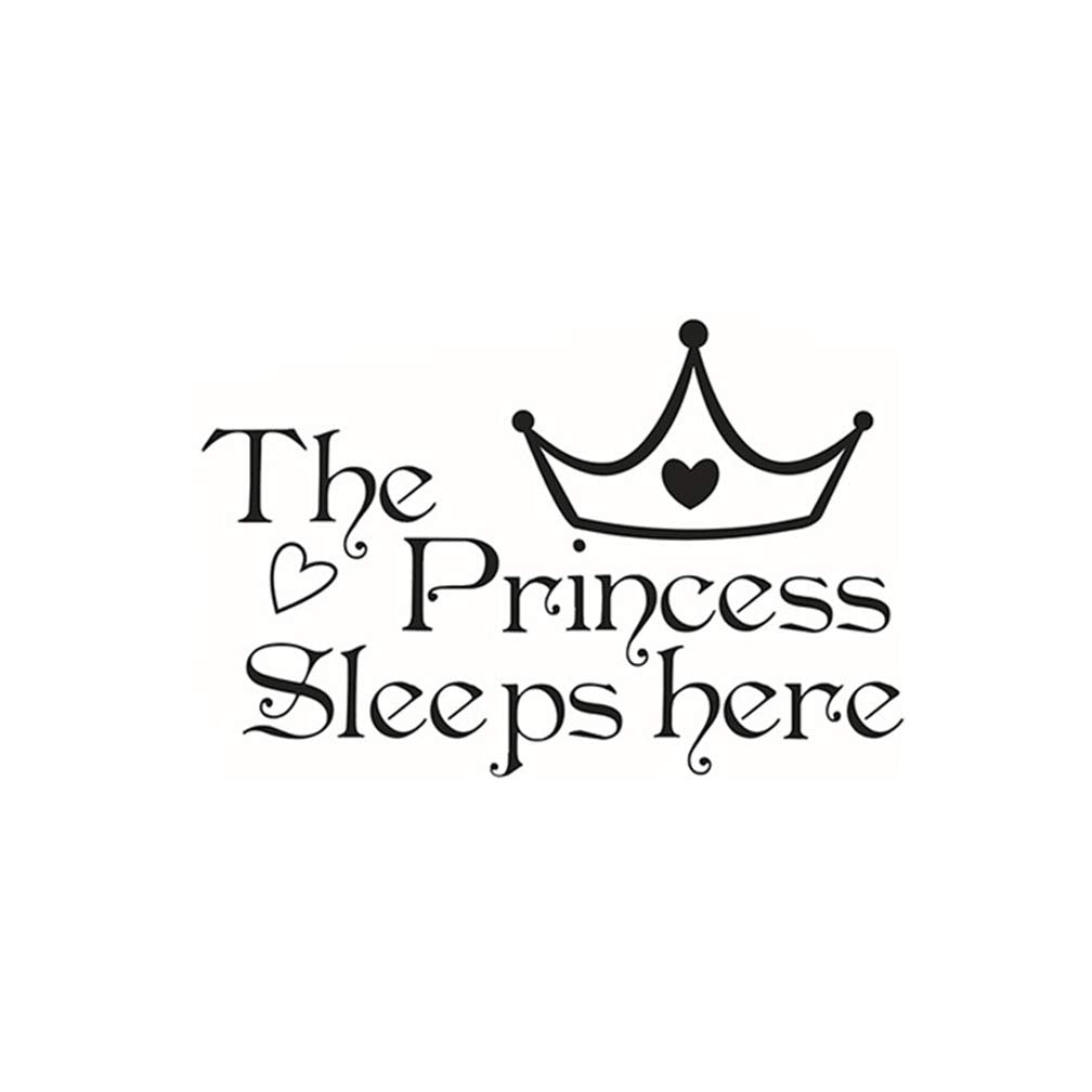 Stickers de Pared Princesa, Decoración PVC para Niña