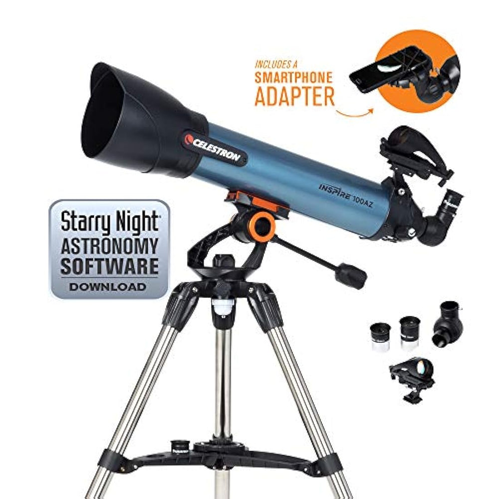 Celestron Inspire 100AZ Refractor Adaptador para teléfono