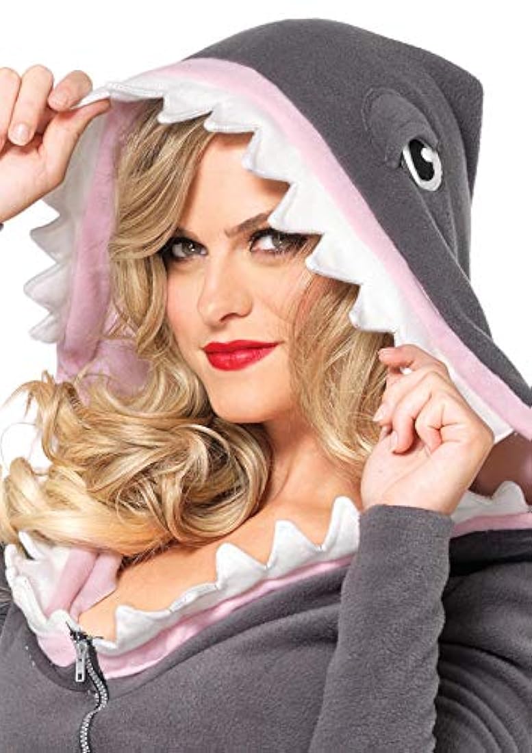 Disfraz de Halloween Cozy Fleece Shark para mujer