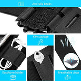 Brazalete deportivo ligero para celular universal Negro