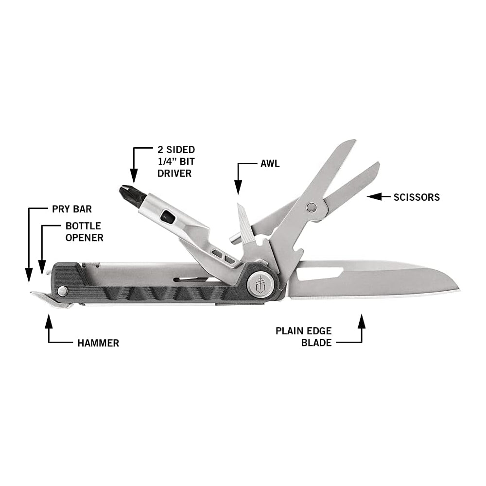 Herramienta multiherramienta con destornillador y cuchillo