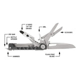 Herramienta multiherramienta con destornillador y cuchillo