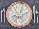 Platos con borde martillado de cobre 13 juego de 6