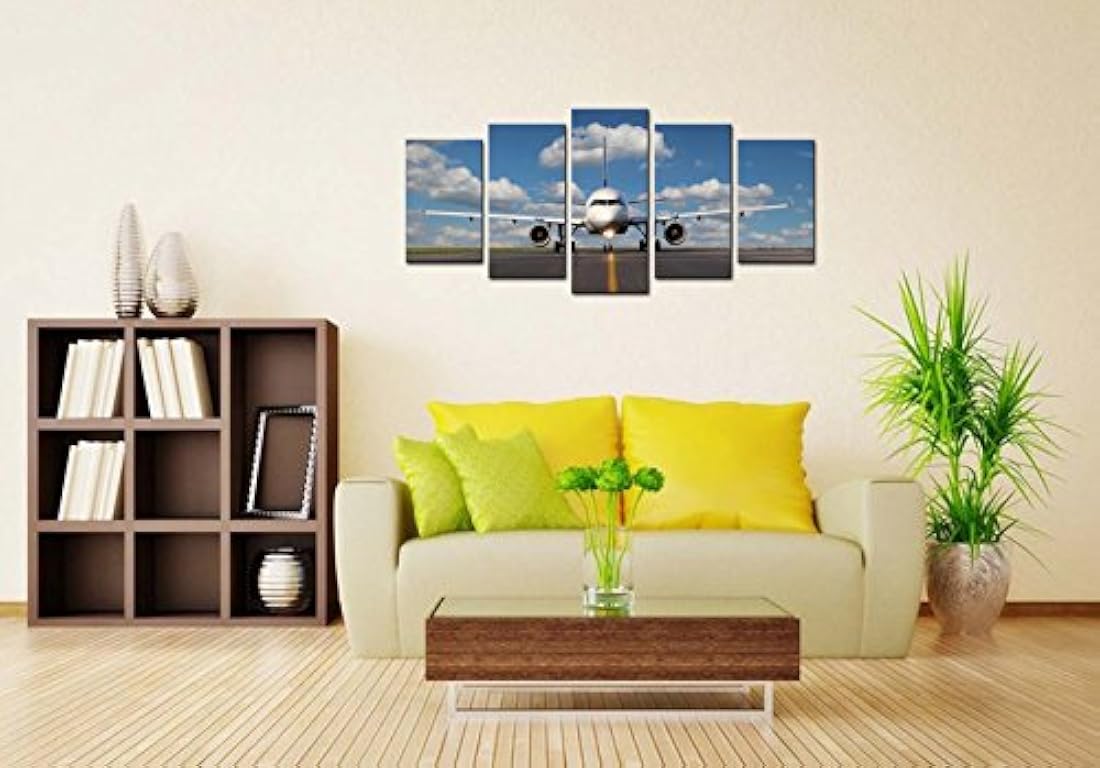 Pyradecor moderno 5 Panel estirada y enmarcado paisaje