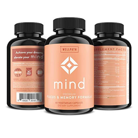 Mind Premium-Suplemento de soporte cerebral-Fórmula natural