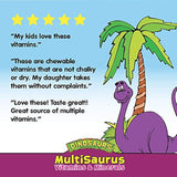 Vitaminas y minerales KAL para niños multisaurus | Sabor a bayas mixtas | Multivitamina para niños una vez al día | 90 masticables