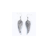 Aretes colgantes diseño de alas de ángel hipoalergénicos