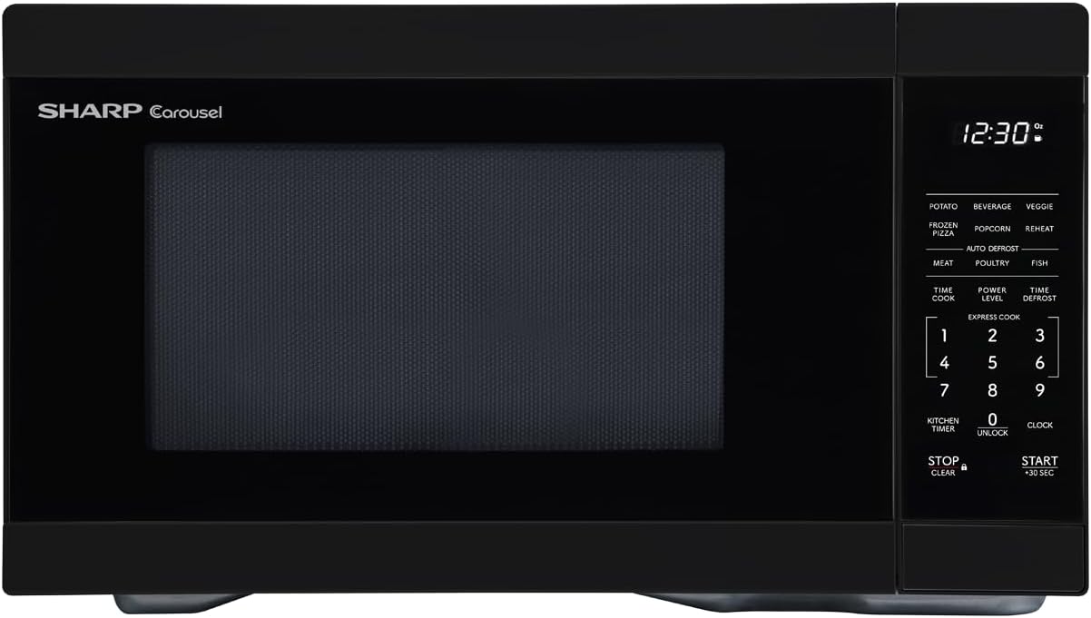 Microondas SHARP SMC1161KB 1.1 CuFt 1000W con Plato Giratorio