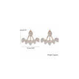 Aretes de flor de loto para mujeres 9 pares