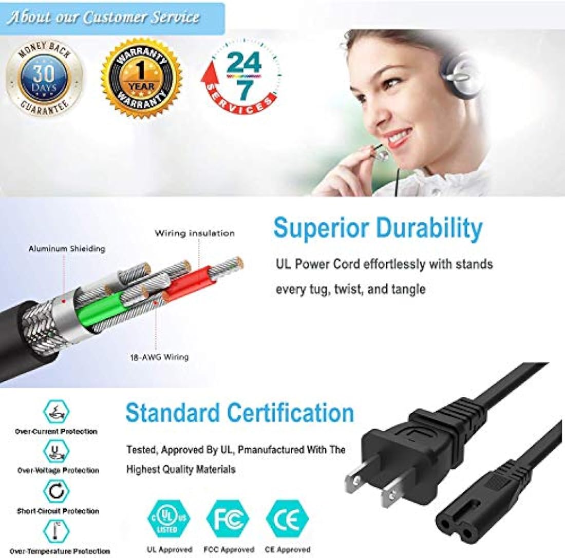 Cable de alimentación universal para ordenador portátil