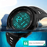Reloj deportivo digital hombre,pantalla LED,esfera grande
