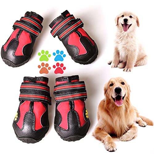 Botas para perros antideslizantes, botines impermeables