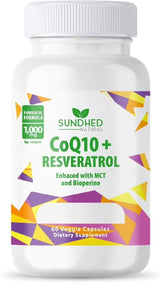 CoQ10 Antioxidante Poderoso (Capsulas CoQ10+Resveratrol)