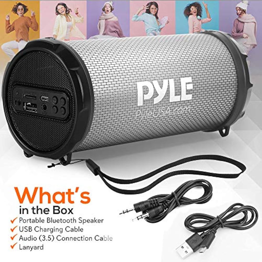 Parlantes Portátiles inalámbrico PYLE-HOME PBMSPRG3