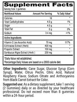 Elderberry 200 mg Gommies con vitamina C,equinácea,propóleos