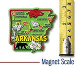 Imán decorativo dee estado colorido de Arkansas