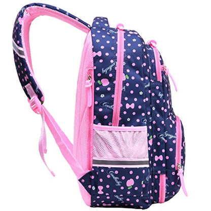 Morral impermeable para niñas color azul-rosa.AO ALI VICTORY